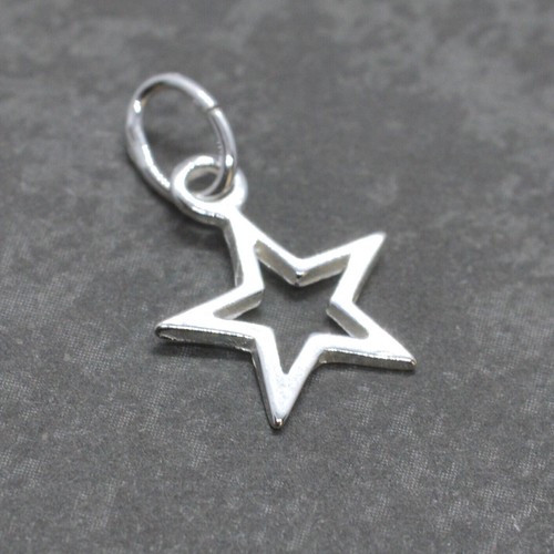 925 sterling silver open star - 925,