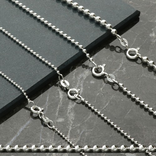 Sterling silver bead ball - silver,