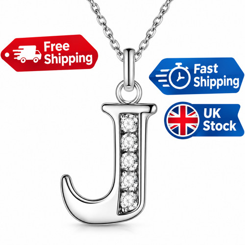 925 sterling silver initial - silver,
