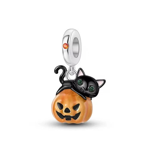 Lucky black cat - &, pumpkin