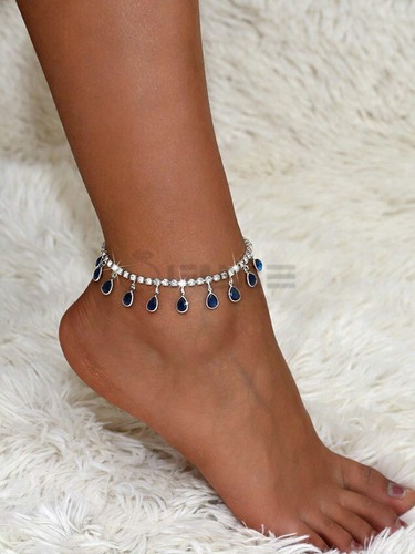 Sterling silver ankle - ankle, bracelet