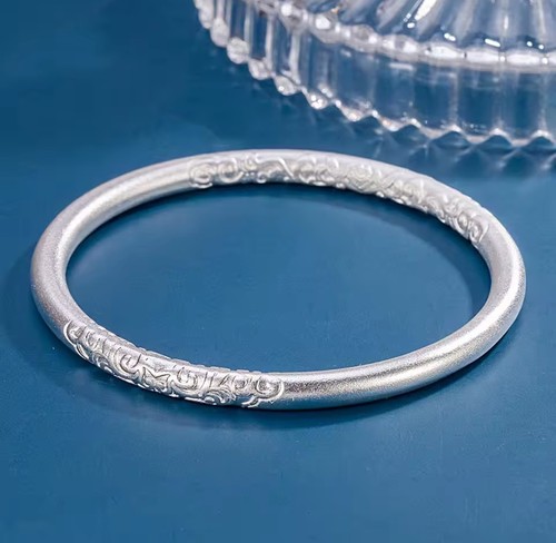 Silver bangle bracelet 925 - bracelet,