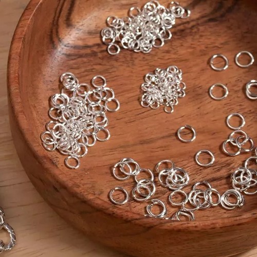 925 sterling silver jump rings - silver,