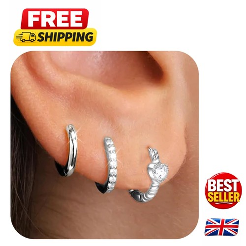 Luxury pairs silver hoop - 3,