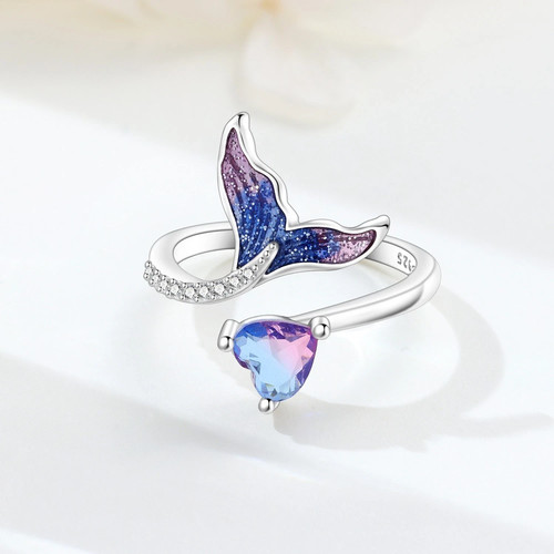 925 sterling silver mermaid - silver,