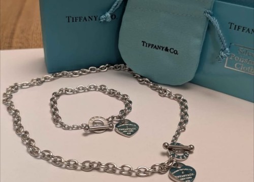 Sterling silver heart bracelet