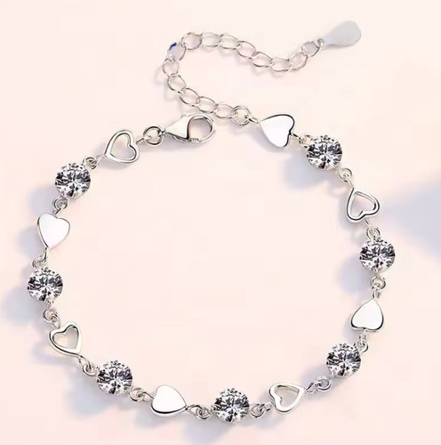 Crystal heart linked - crystal,