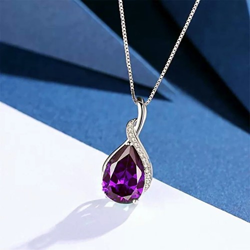 Crystal amethyst pendant - amethyst,