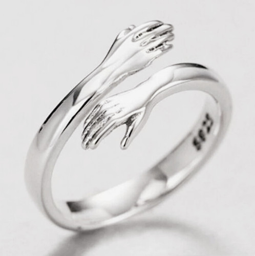 925 sterling silver love hug - silver,