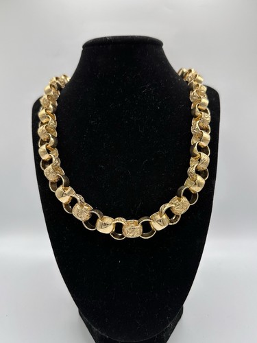 Gold silver 13mm belcher - on,