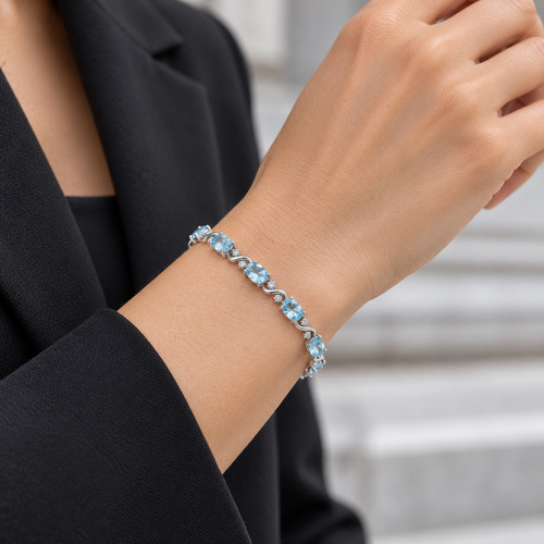925 sterling silver blue topaz - 925,
