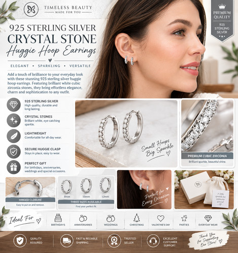 925 sterling silver crystal - 925,
