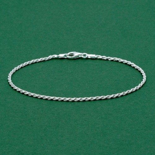 Sterling silver rope chain - silver,